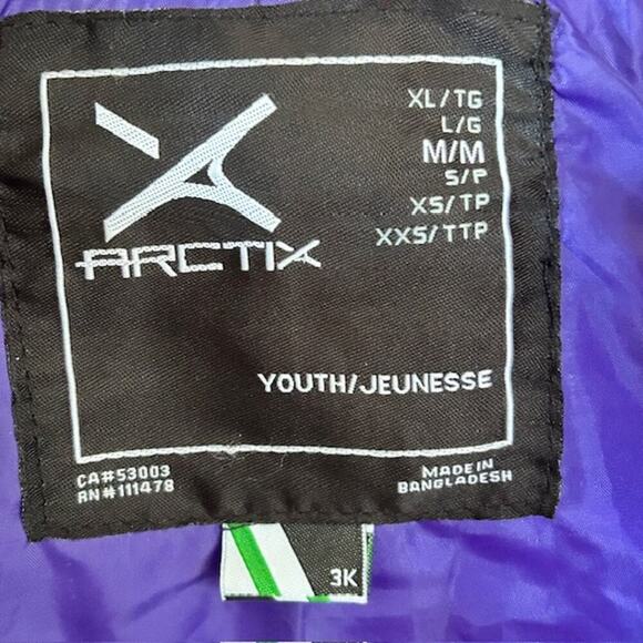 Arctix Hot Pink and Purple Insulated Ski/Snow Pants Youth size Medium - Picture 5 of 8